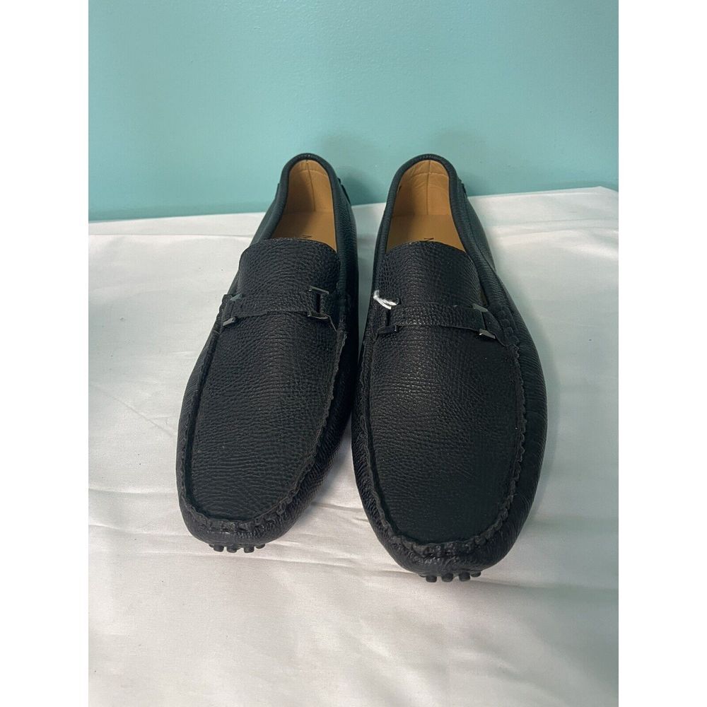 MIO MARINO Mens Black Comfort Suave Penny Loafer Slip On‎ Shoes 12 S-321